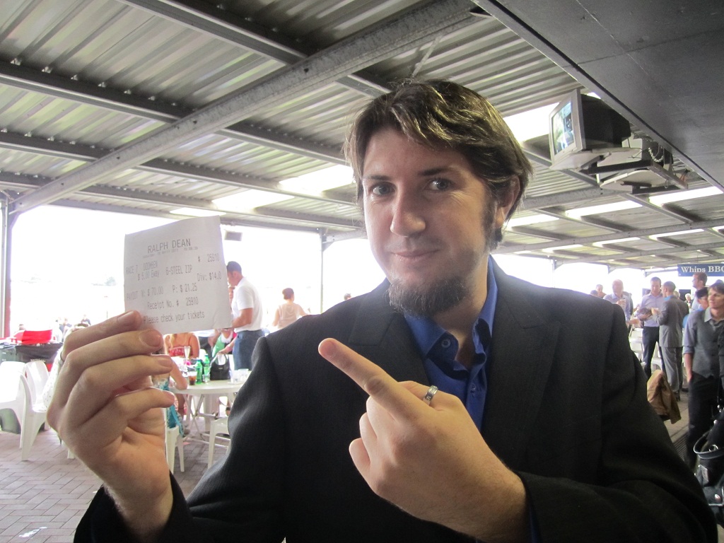 Winning ticket at the races